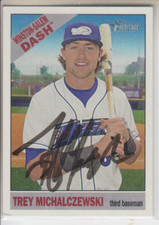 Autographed 2015 Topps Heritage Min. Lg. Trey Michalczewski - Winston-Salem Dash