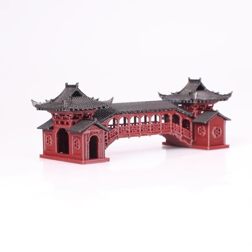 Chinese Ancient Building Gallery Bridge Corridor Model Aquarium Bonsai Toys - Picture 9 of 31
