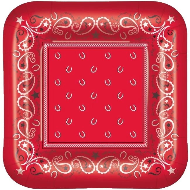 Papel Estampado Cowboys e Faroeste festa mesa e utensílios para servir