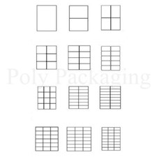 A4 PRINTER LABELS Any Size/Qty Plain Self Adhesive Address Sticky Inkjet Laser
