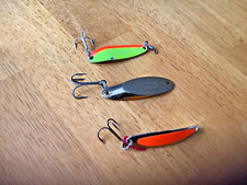 Three (3) Jigging Spoons ONE (1) each Luhr Jensen, Bay de Noc & Acme Kastmaster