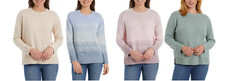 NWT Ella Moss Women's Crew Neck Knit Pullover Sweater Size S-2XL 65 11HL451