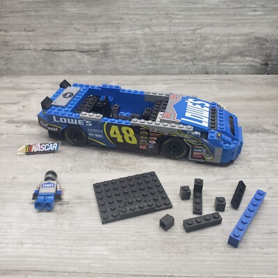 Mega Bloks NASCAR Pro Builder Jimmie Johnson #48 Lowes Car and Fig