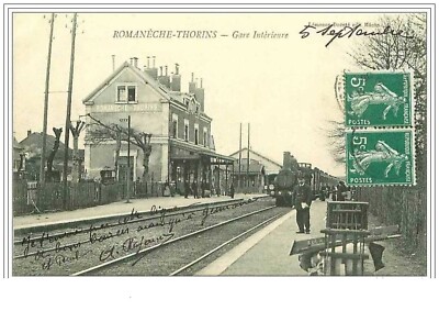 71.ROMANECHE Thorins.gare Interieure.train