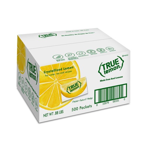 True Lemon Water Enhancer Packets SugarFree 0 Calorie Drink Mix Bulk Pack of 500