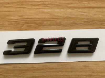 Gloss Black 3D ABS Letters Trunk 328 Emblem Rear Badge for BMW 2017-2022 328