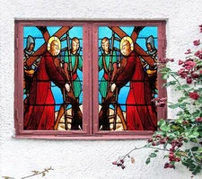 3D Soldier A586 Window Film Print Sticker Cling Stained Glass UV Sinsin