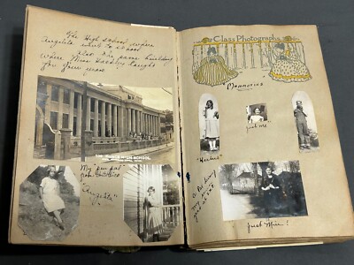 1924 THE GIRL GRADUATE High School & after SCRAPBOOK 190 pages FULL Pictures etc