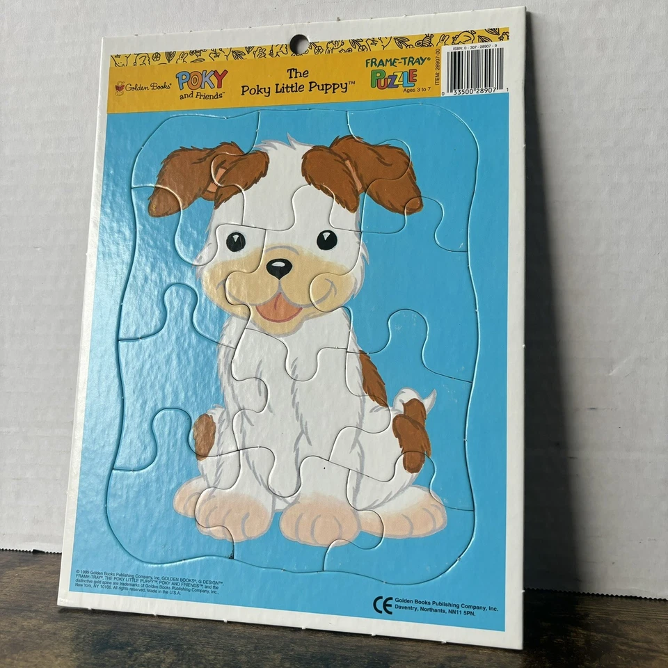 Rare Vintage Poky & Friends The Poky Little Puppy Frame Tray Puzzle 28907-00 - Image 2 of 4