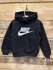 Nike Little Kid's Black Fleece Hoodie, Size: 4 XS, 98-104cm  86L094 I1 B46T 