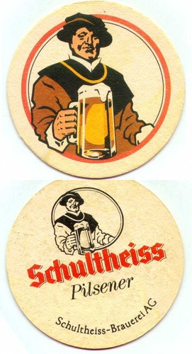 sehr schöner Bierdeckel Schultheiss Pilsener Heidelberg    J - Bild 1 von 1