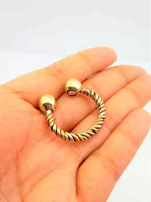 MAGNETIC Massiver verstellbarer Ring aus reinem Kupfer mit 2 Magneten, handgefertigt, kostenlose UK-Lieferung