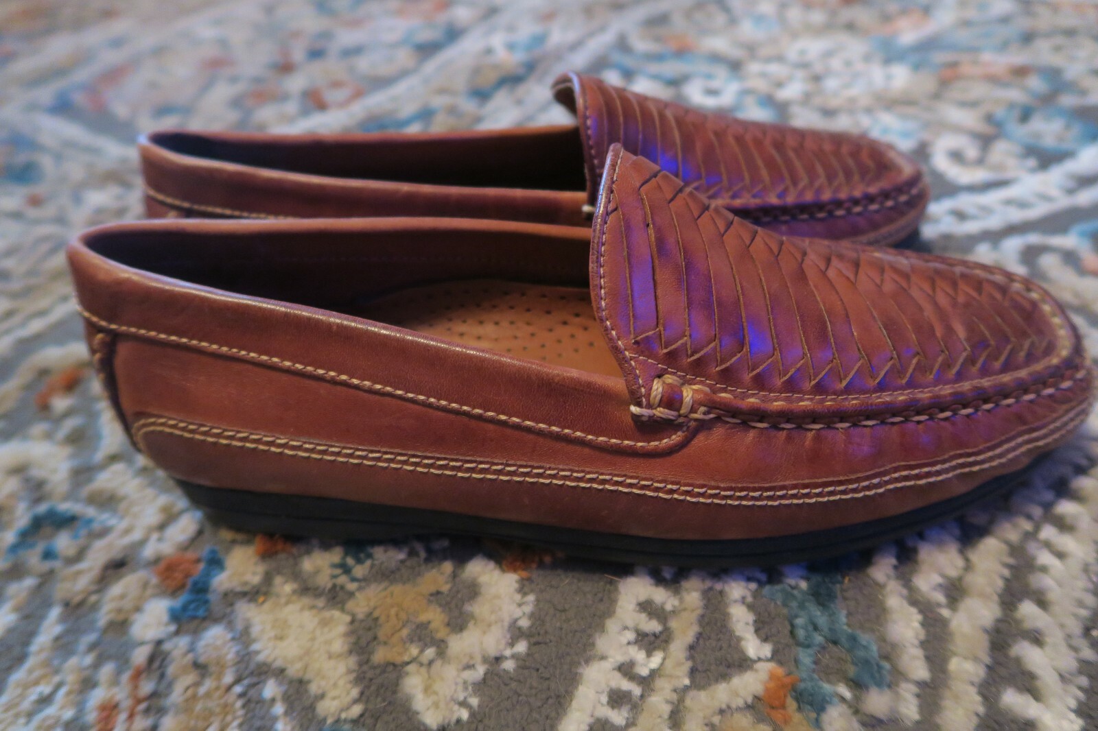 Dockers Tan Leather Brazil Woven 