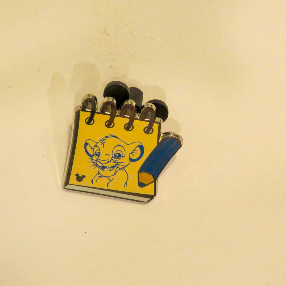 7D28 【証明書付】Disny セル画「ラナウェイ・ブレイン」サイン入 Disney Simba Drawing Pencil Hidden Mickey Pin | eBay
