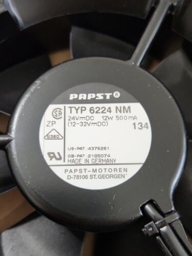 *NEW OLD STOCK* Papst TYP 6224 NM Axial Fan 24Vdc 12W 500mA 12-32Vdc + Warranty! - Picture 3 of 8