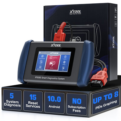 XTOOL IP508S Auto Car Diagnostic Tool 5 System OBD2 Scanner 15+ Resets CAN FD