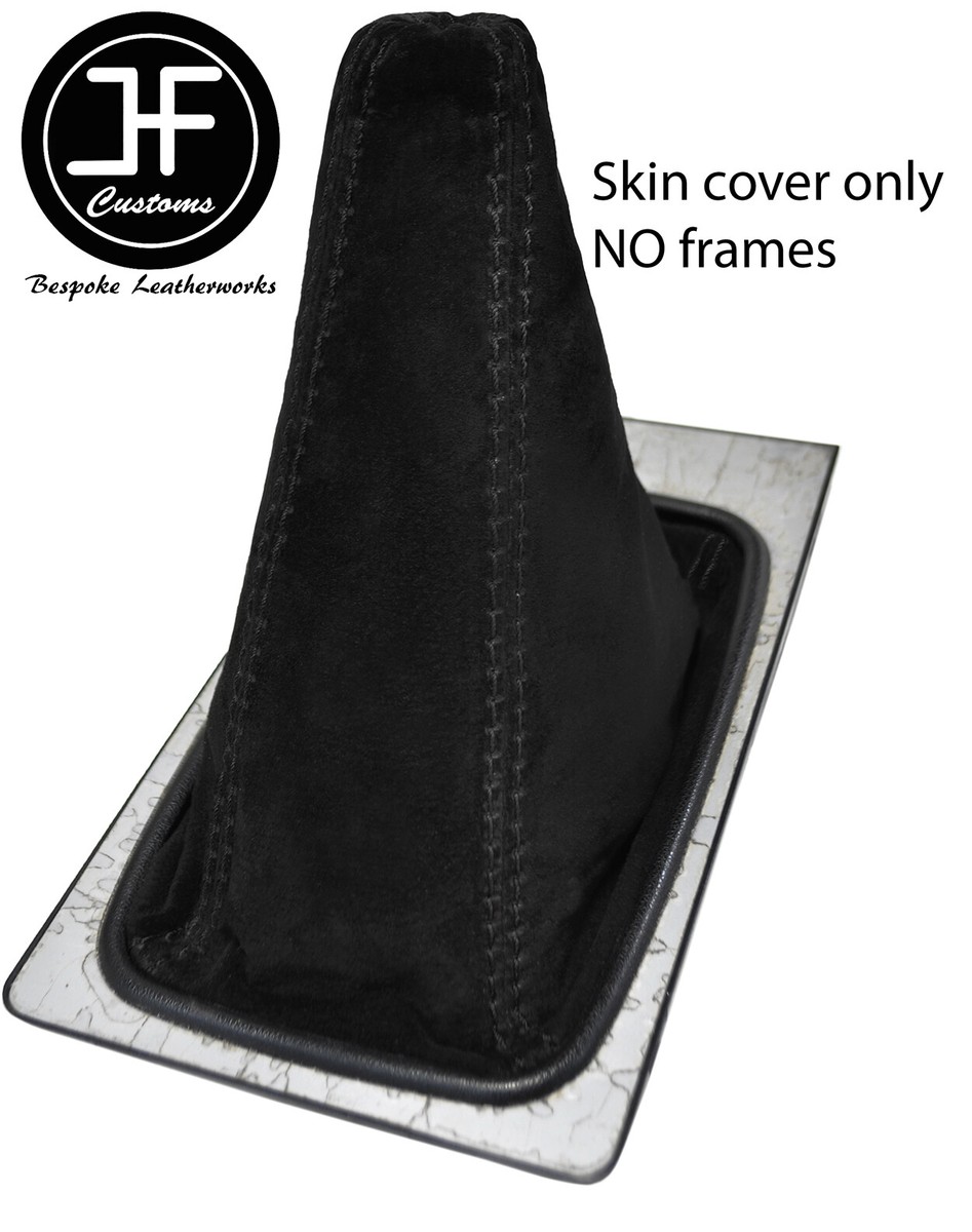 BLACK STITCH REAL SUEDE MANUAL SHIFT BOOT FITS NISSAN 300ZX Z31 84