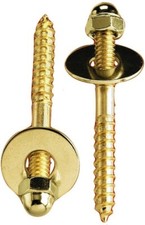 NEW PLUMB PAK PP835-15 PACK 2 BRASS Toilet Screw BOLTS  WASHERS 1/4x2-1/2