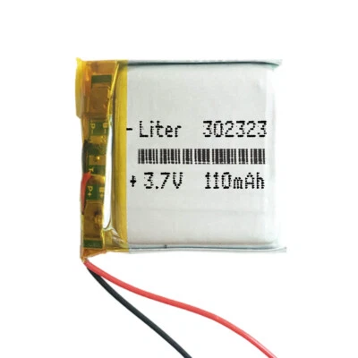 BATTERIE 30232323 LiPo 3.7V 110mAh 0.407Wh téléphone portable vidéo casque gps - Photo 1/4
