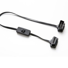 -A6 ODB II ODB2 Splitter Extension 16 Pin Extension Cable Adapter with Switch