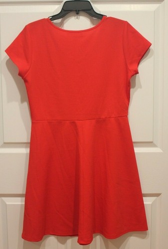 Threads & States Kleid Struktur Fit Flare Rot Größe XL - Bild 3 von 3