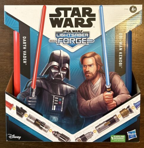 Disney Star Wars Lightsaber Forge Darth Vader Obi Wan Kenobi Set - Picture 1 of 6