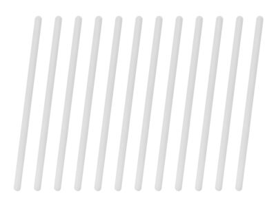 12PK Polypropylene Stirring Rods, 7.9'' - Rounded Ends, 7mm Diameter - Eisco Labs
