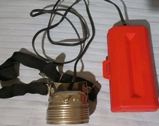 Vintage JUSTRITE U.S. Forest Service Headlamp Light Plastic Battery USA