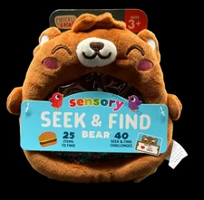 🧸 Chuckle & Roar Sensory Seek & Find Bear Plush Toy 🧠 25 Items 40 Challenges