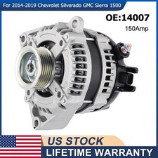 Alternator 14007 For 14-19 Chevrolet GMC Silverado Sierra 1500 5.3L 6.2L 150Amp