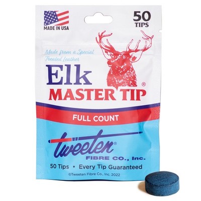 Elk Master Billiard Pool Cue Tips by Tweeten Fibre Co.- Choose