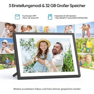 10,1 Zoll Digitaler Bilderrahmen Uhale Fotorahmen 1280x800 IPS-Touchscreen 32GB