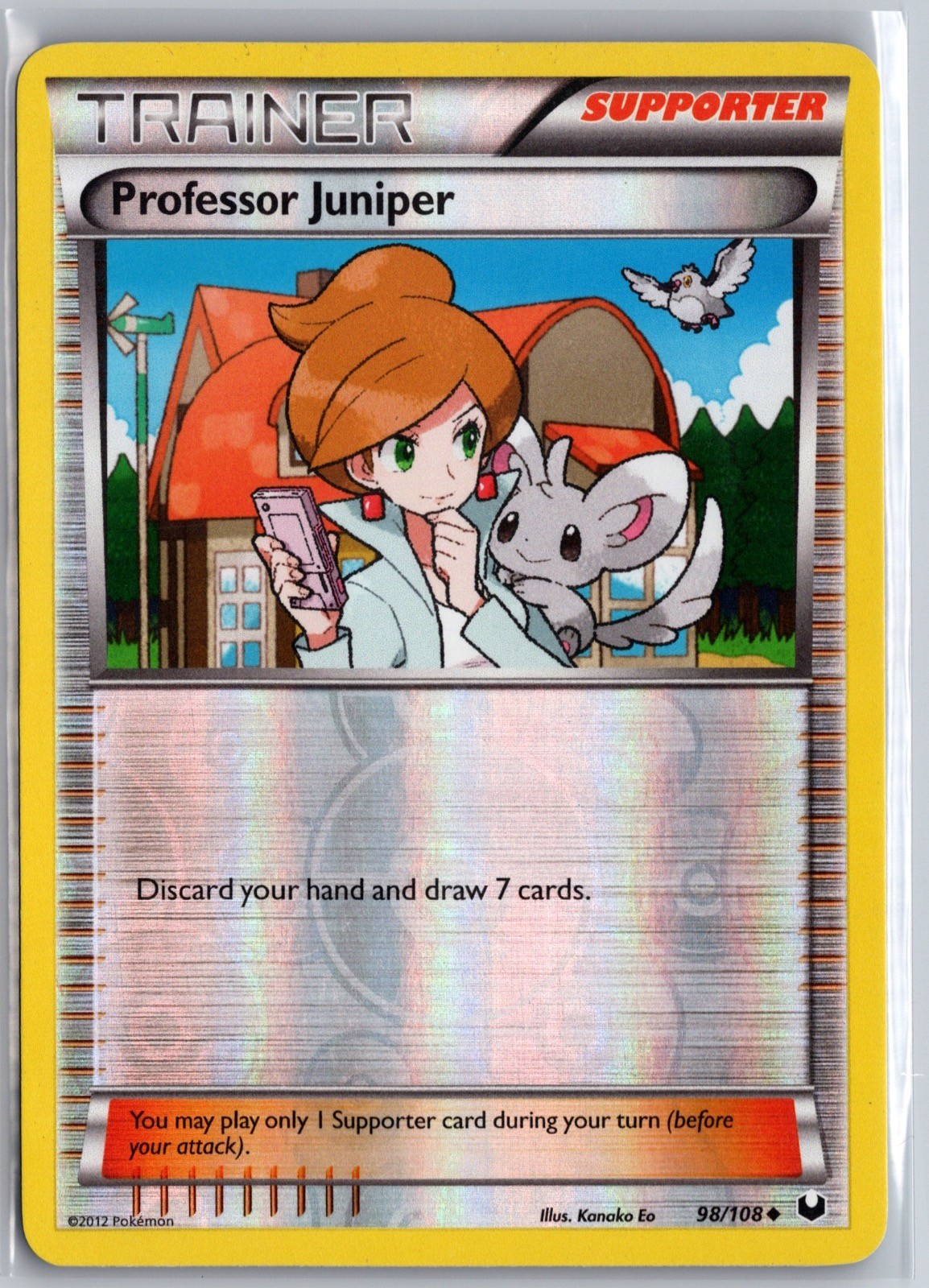 Professor Juniper 98/108 Uncommon Dark Explorers Pokemon Reverse Holo LP
