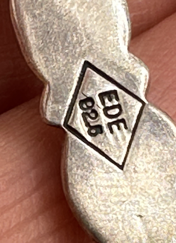 EDE Signed VTG Sterling Silver 925 Turquoise Native American Southwest NAPIER - Picture 5 of 13