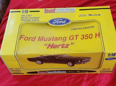 Jouef Evolution Ford Mustang Gt 350 H ''Hertz'' Black Model Car 1:18 Scale New