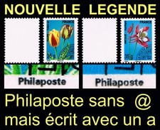 France préoblitérés 259A TULIPE & 260A ANCOLIE Philaposte et pas Phil@poste