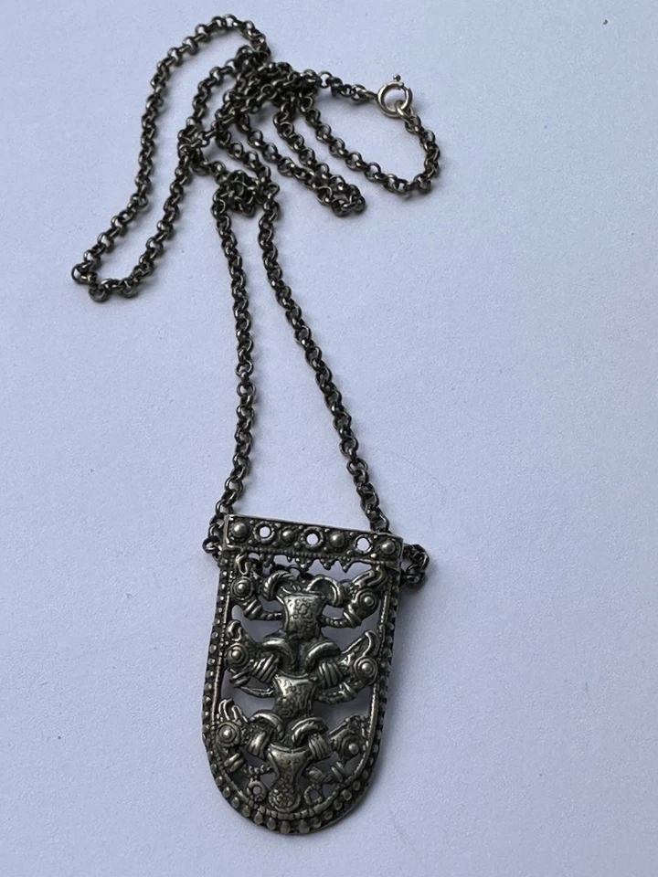 David Andersen Sterling Silber Halskette Norwegen Norweger Vintage Wikinger 890 - Bild 2 von 4