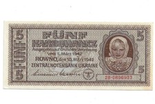 5 Karbowanez 1942 Ro. 593  (1-)