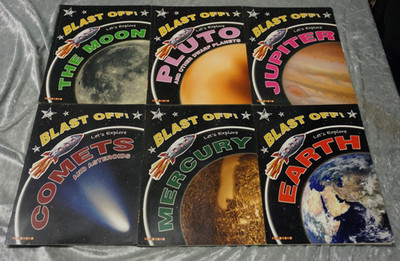 6 AMAZING BLAST OFF! LET'S EXPLORE BOOK COLLECTION   ** PAPERBACK