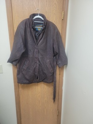 Vintage Adventure Bound by Wilsons Women's Brown Bomber Leather Jacket Medium