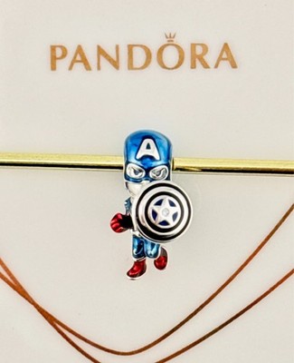 Neu 100% Original Pandora x Marvel The Avengers Captain America Charm 793129C01