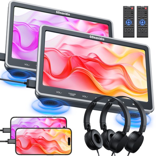 10.1" HD Car Backseat Monitor DVD Player TV Screen HDMI USB AV-IN/OUT w/ Headset - Picture 13 of 13