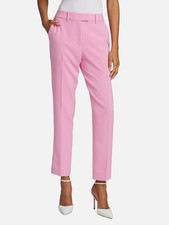 Elie Tahari Women's Pink Stella Straight-Leg Cropped Dress Pants Size 4