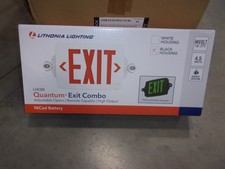 Lithonia Emergency Exit Sign Black 2 Led Light Lhqm S B Rg Mvolt Ho M6 Led Lithonia Emergency Exit Sign Black 2 Led Light Lhqm S B Rg Mvolt Ho M6 Led