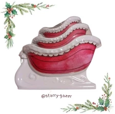 Shabby Chic Melamine Nesting Sleigh Serving Bowls Set Of 3 Christmas Holiday
