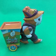 Vintage 1950  s Wind-up Tin Toy Walking Easter Bunny USA no key