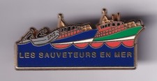 RARE PINS PIN'S .. BATEAU NAVIRE BOAT SAUVETAGE MER SNSM SNS ZODIAC PLONGEE ~GD