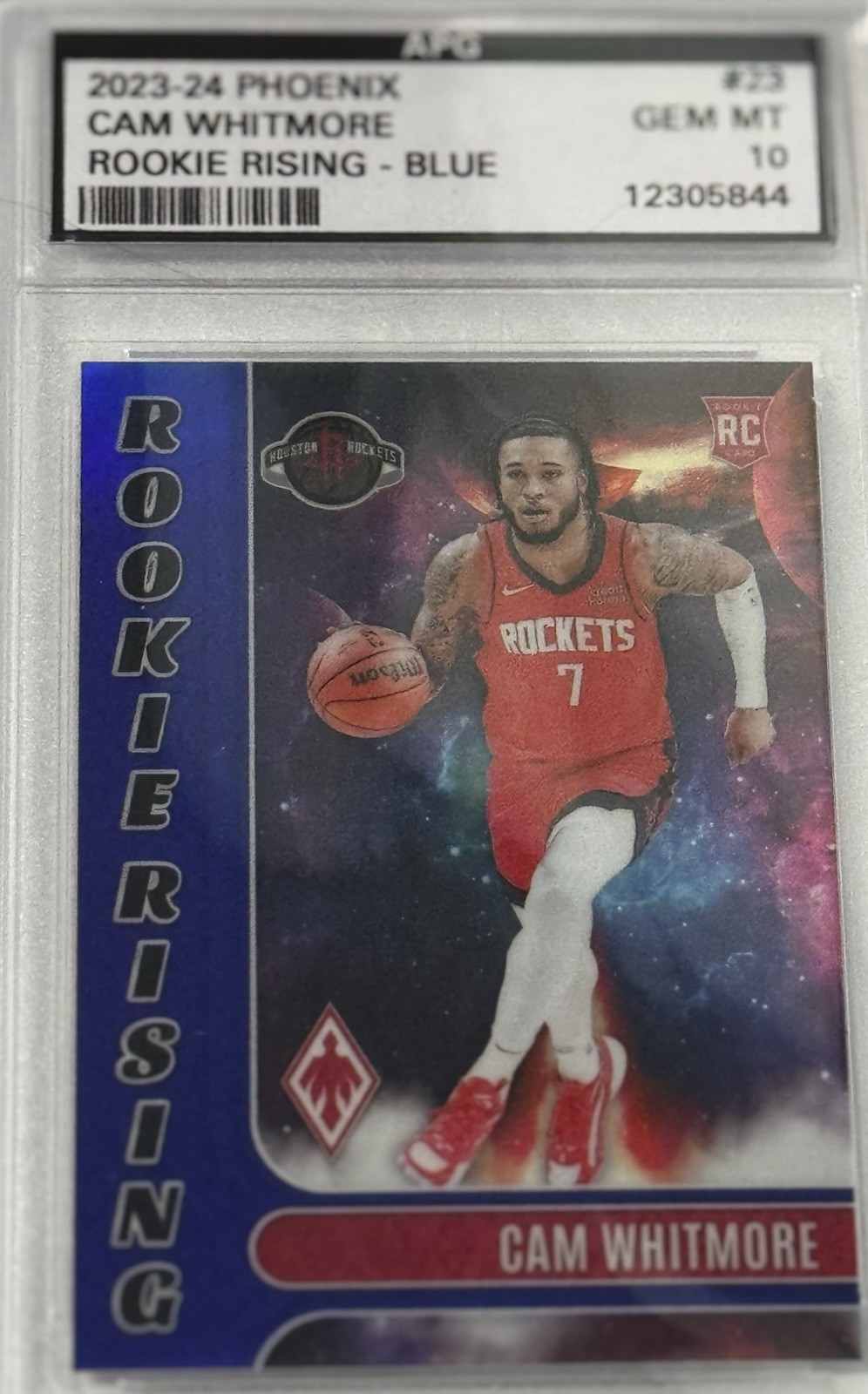 2023-24 Panini Phoenix - Rookie Rising Cam Whitmore Blue /25 (RC) Graded 10 🔥