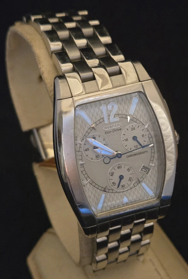 Men's Citizen Eco Drive Chronograph Watch.FREE SHIPPING. - Image 3 of 4