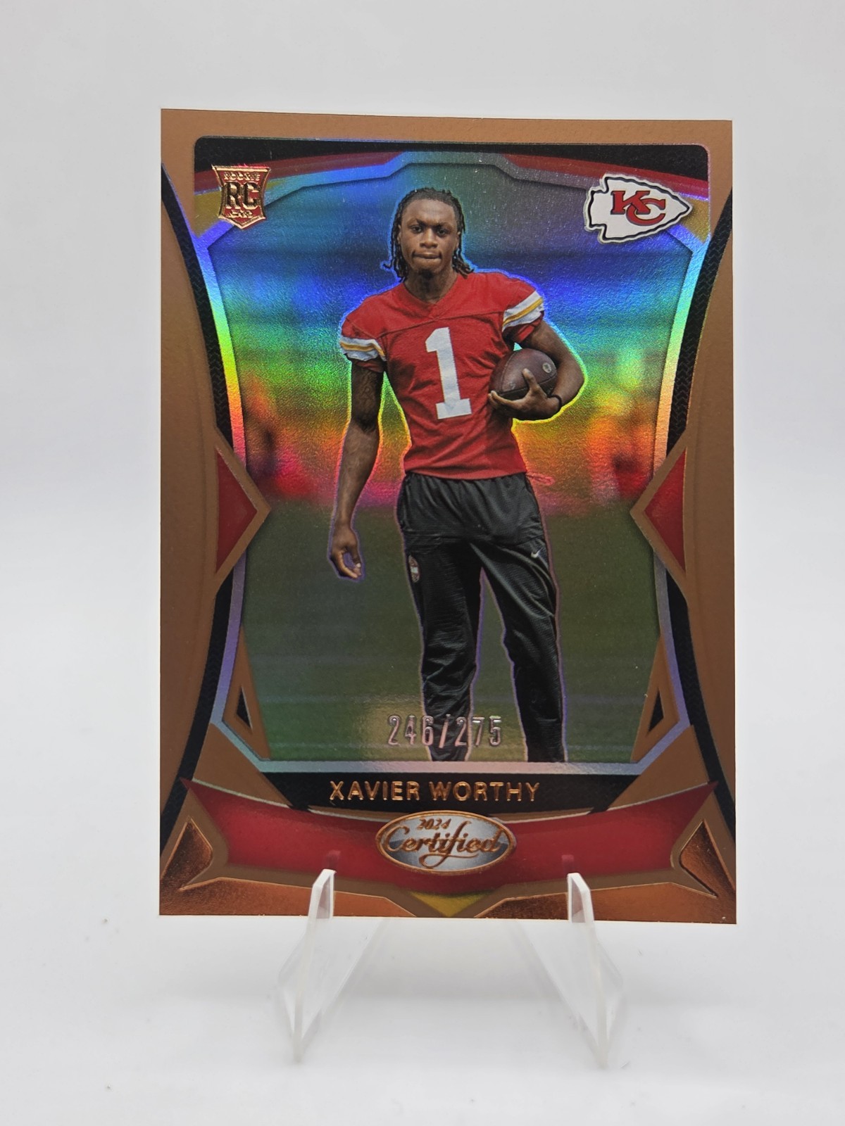 2024 Panini Certified - Rookies Bronze Mirror #120 Xavier Worthy /275 (RC)